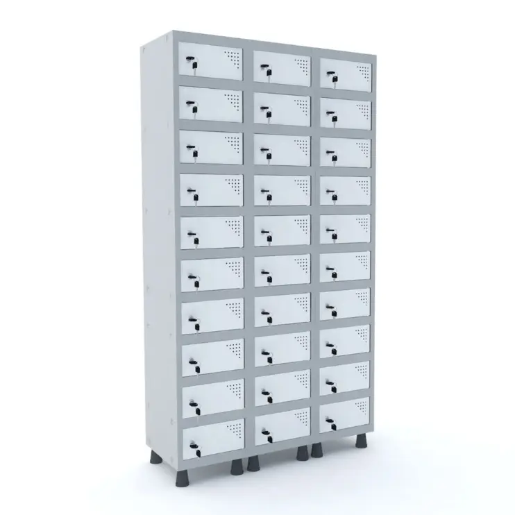 ARMÁRIO PORTA OBJETOS COM 30 PORTAS