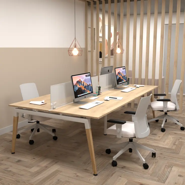 PLATAFORMA DE TRABALHO DUPLA COM PÉ CAVALETE - LEXUS