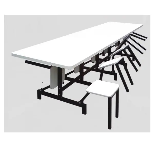 MESA PARA REFEITÓRIO COM BANCO DOBRAVEL