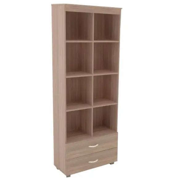 ESTANTE DE MADEIRA COM 2 GAVETAS E NICHO - UNO