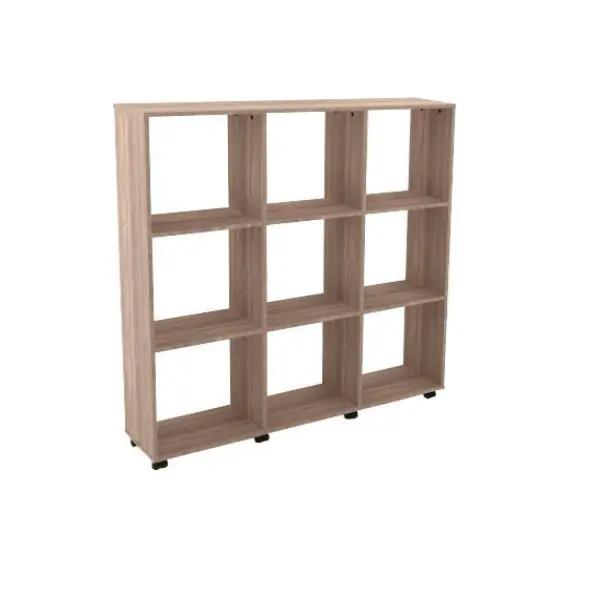 ESTANTE DE MADEIRA NICHO COM RODÍZIO