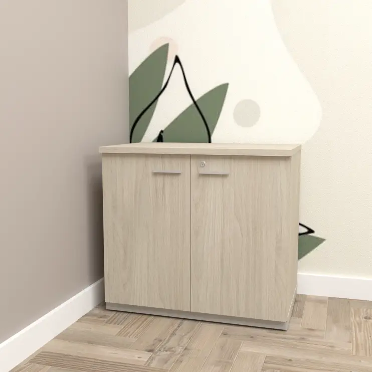 ARMÁRIO BAIXO FECHADO COM PORTAS DE ABRIR