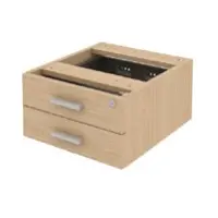 GAVETEIRO FIXO COM CORPO EM MADEIRA DE 2 GAVETAS - ROMANZZA PLUS