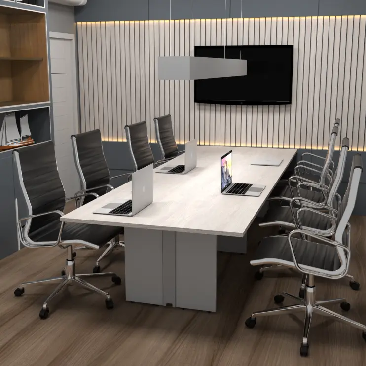 MESA DE REUNIÃO RETANGULAR BIPARTIDA