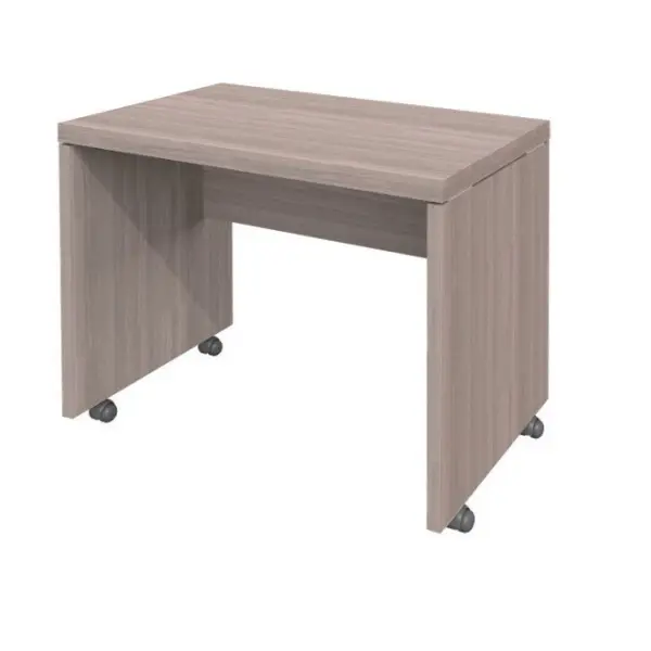 MESA RETA COM RODÍZIOS