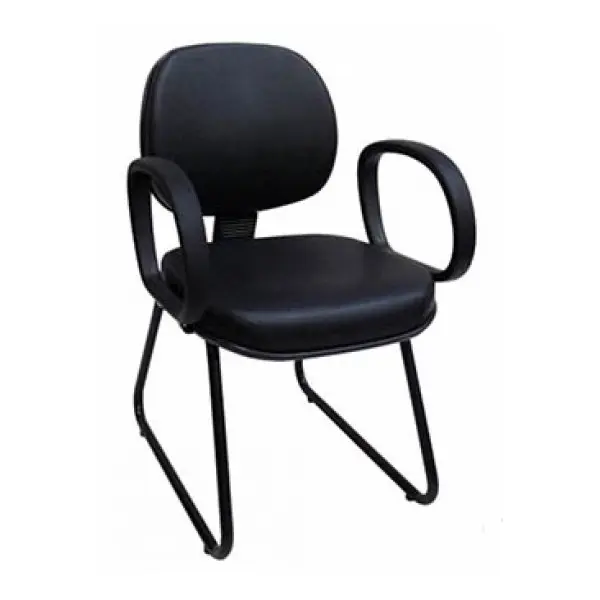 CADEIRA EXECUTIVA FIXA COM BRAÇO E BASE SKI