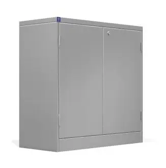 ARMÁRIO DE AÇO BAIXO COM 2 PRATELEIRAS