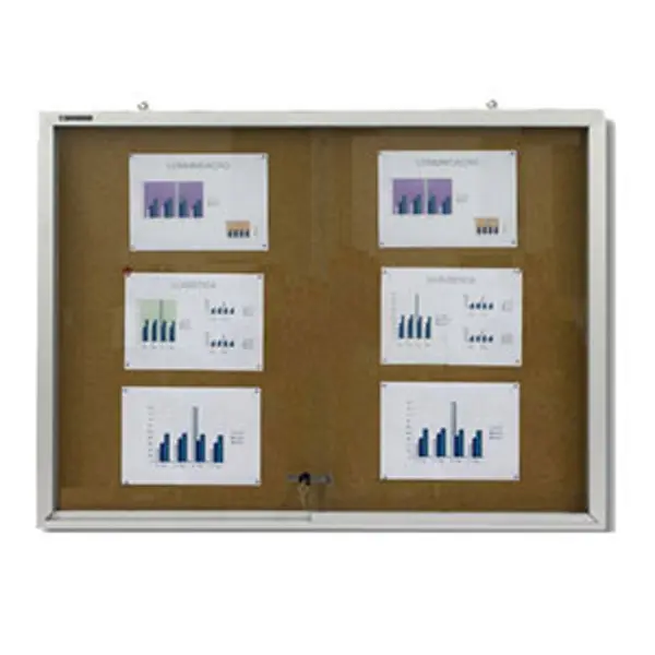 QUADRO DE AVISO COM PORTAS DE VIDRO