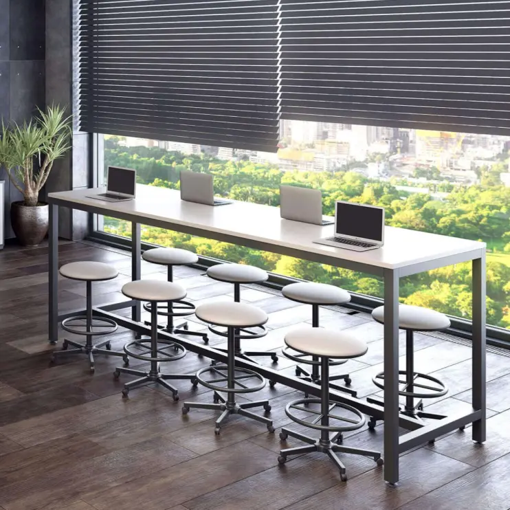 BANCADA ALTA COM PÉ DE AÇO