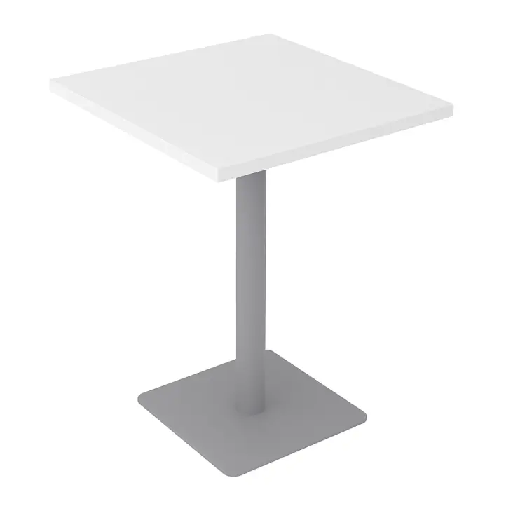 MESA RETA COM PÉ DE AÇO